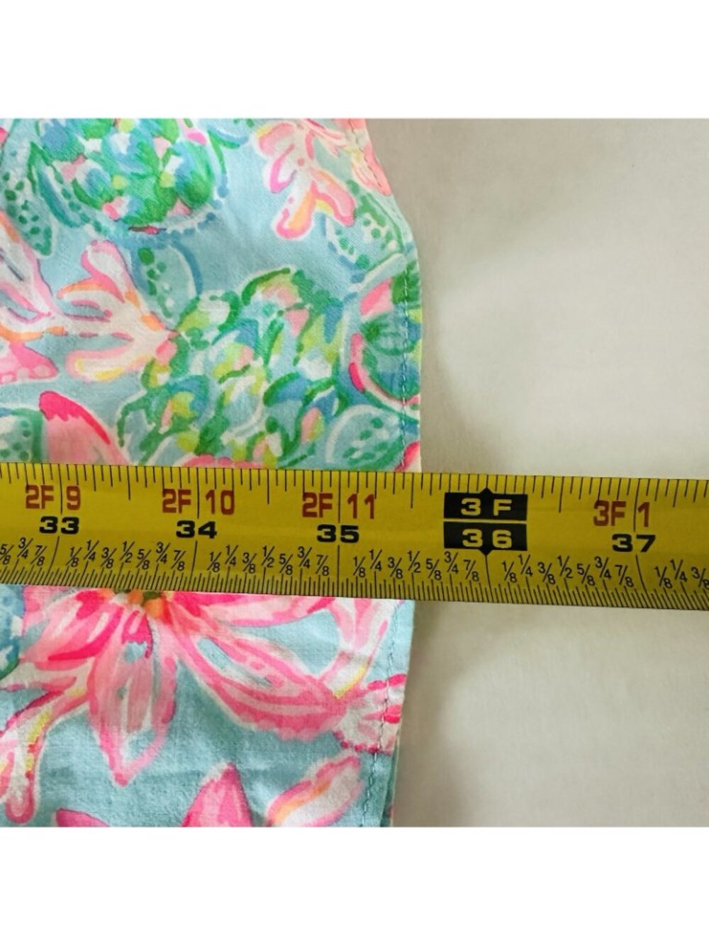 Lilly Pulitzer Skipper Popover Pink Blossom Suite Views Palm Trees Vibrant Sz XL - Picture 10 of 14